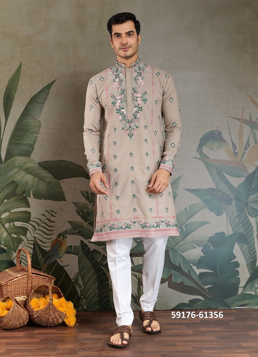 THE FUSION FITS 3 - Catalog # 59176 (Set of 6 Men's Ethnic Wear) by Brand DESI MUSE