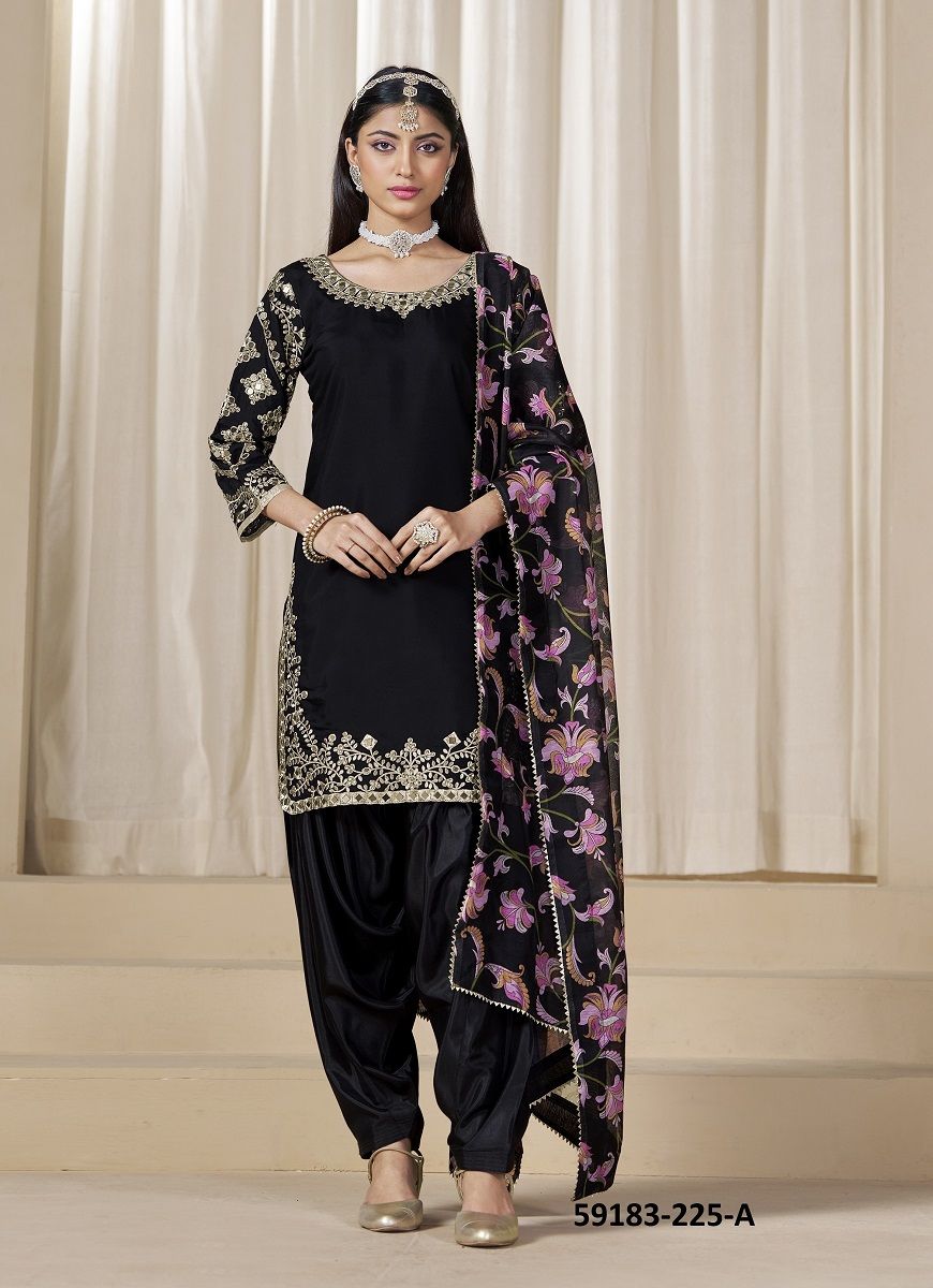 AANAYA 225 - Catalog # 59183 (Set of 4 Semi-Stitched / Un-Stitched Suits) by Brand DESI MUSE AANAYA 225 - Catalog # 59183 (Set of 4 Semi-Stitched / Un-Stitched Suits) by Brand DESI MUSE