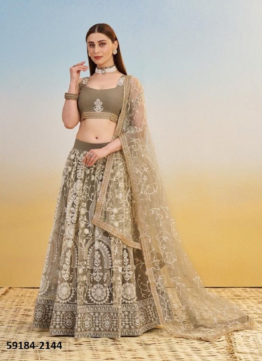 KELAYA 9 - Catalog # 59184 (Set of 5 Semi-Stitched Lehengas) by Brand NARAYANI FASHION HOUSE