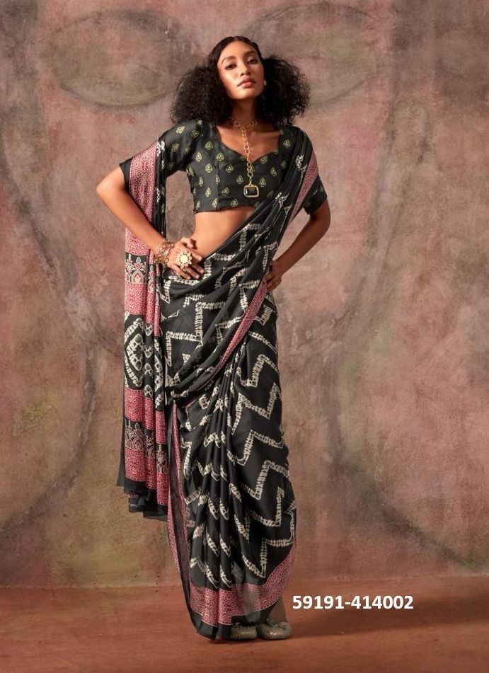KHOJ - Catalog # 59191 (Set of 10 Sarees) by Brand RAJTEX FABRICS