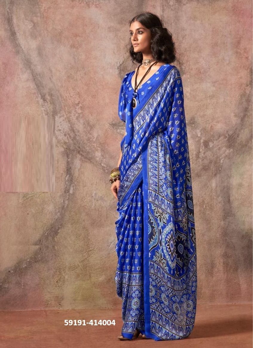 KHOJ - Catalog # 59191 (Set of 10 Sarees) by Brand RAJTEX FABRICS