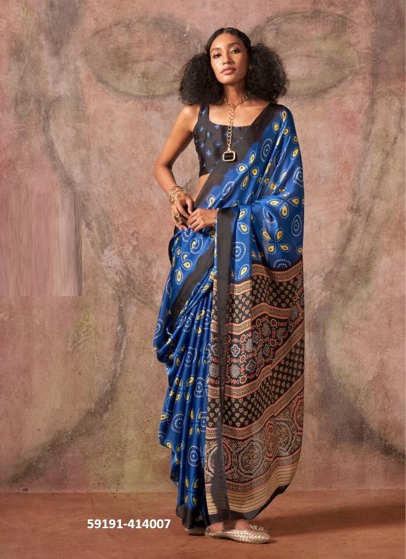KHOJ - Catalog # 59191 (Set of 10 Sarees) by Brand RAJTEX FABRICS