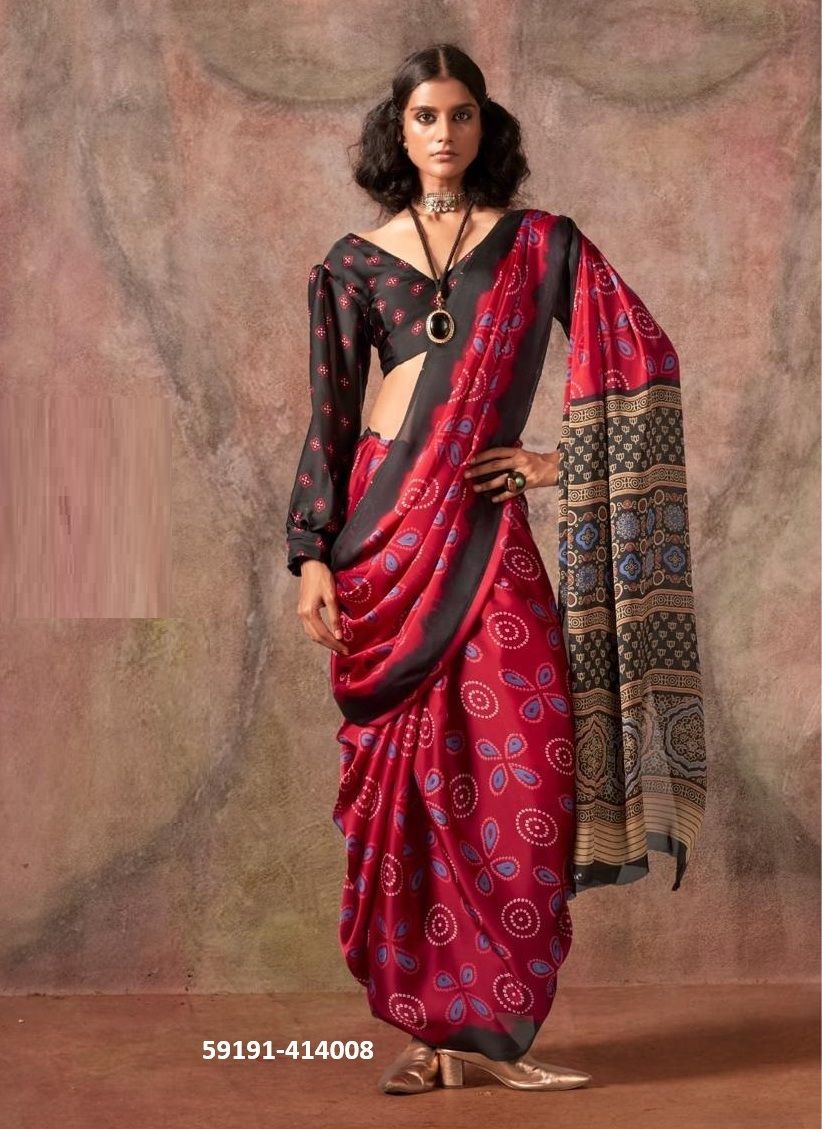 KHOJ - Catalog # 59191 (Set of 10 Sarees) by Brand RAJTEX FABRICS