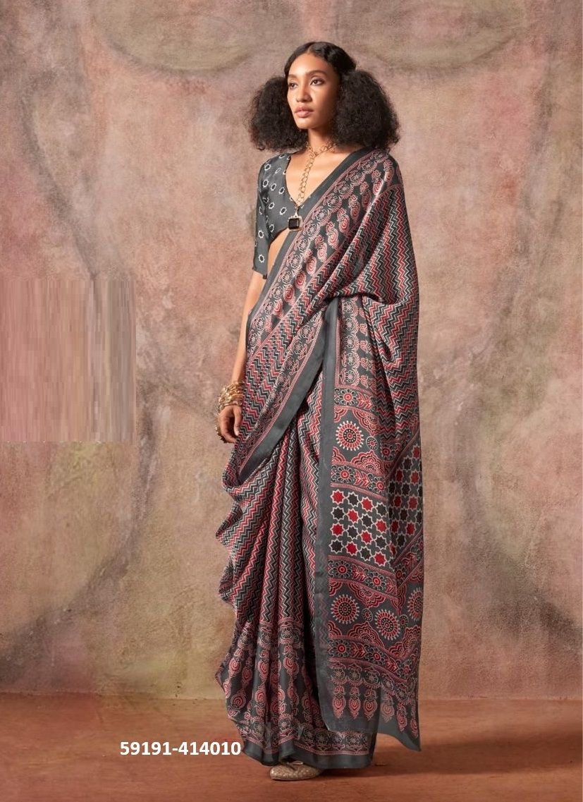 KHOJ - Catalog # 59191 (Set of 10 Sarees) by Brand RAJTEX FABRICS