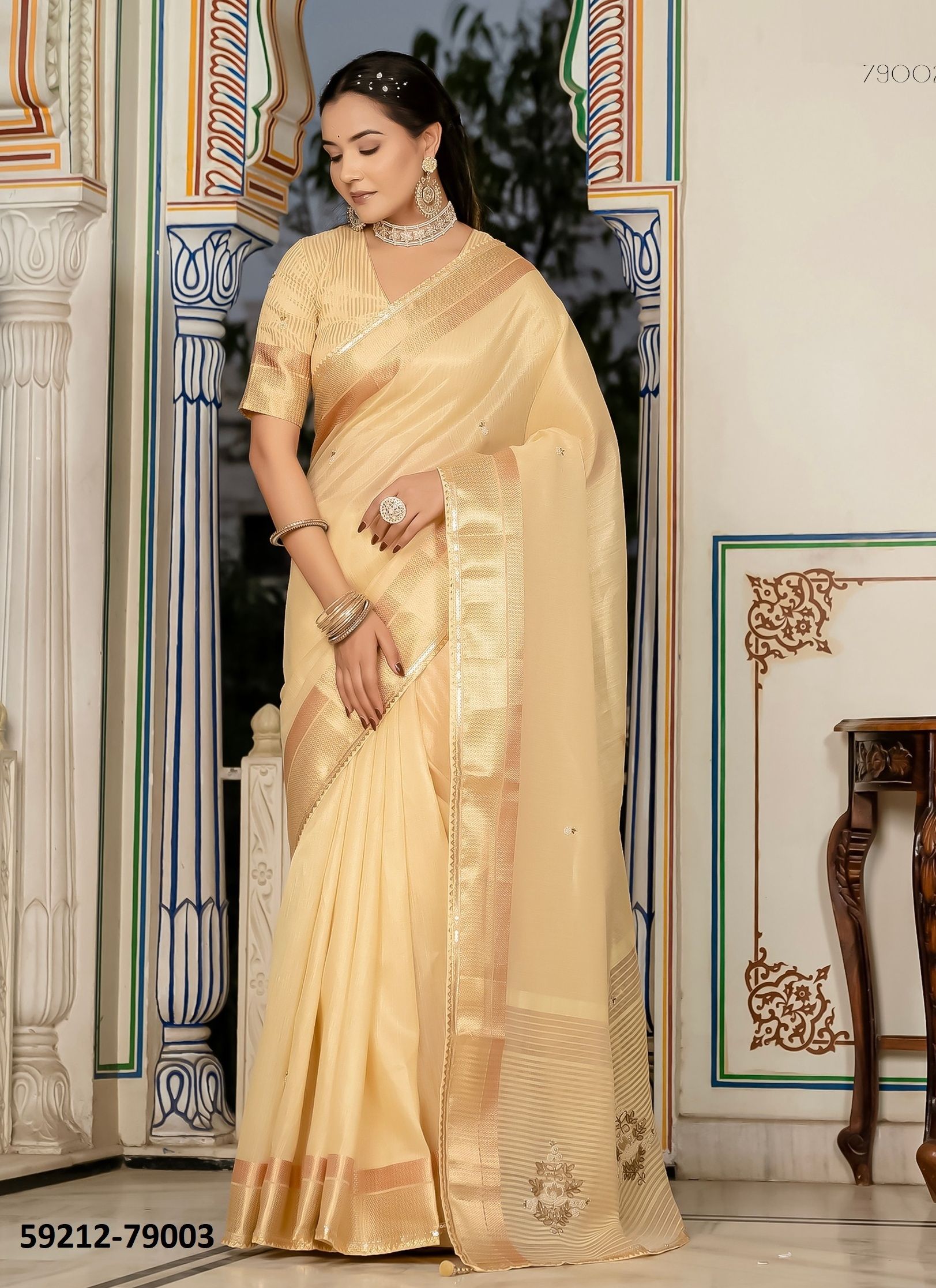 SUTRALA 3 - Catalog # 59212 (Set of 6 Sarees) by Brand S-ETHNIC LIFESTYLE