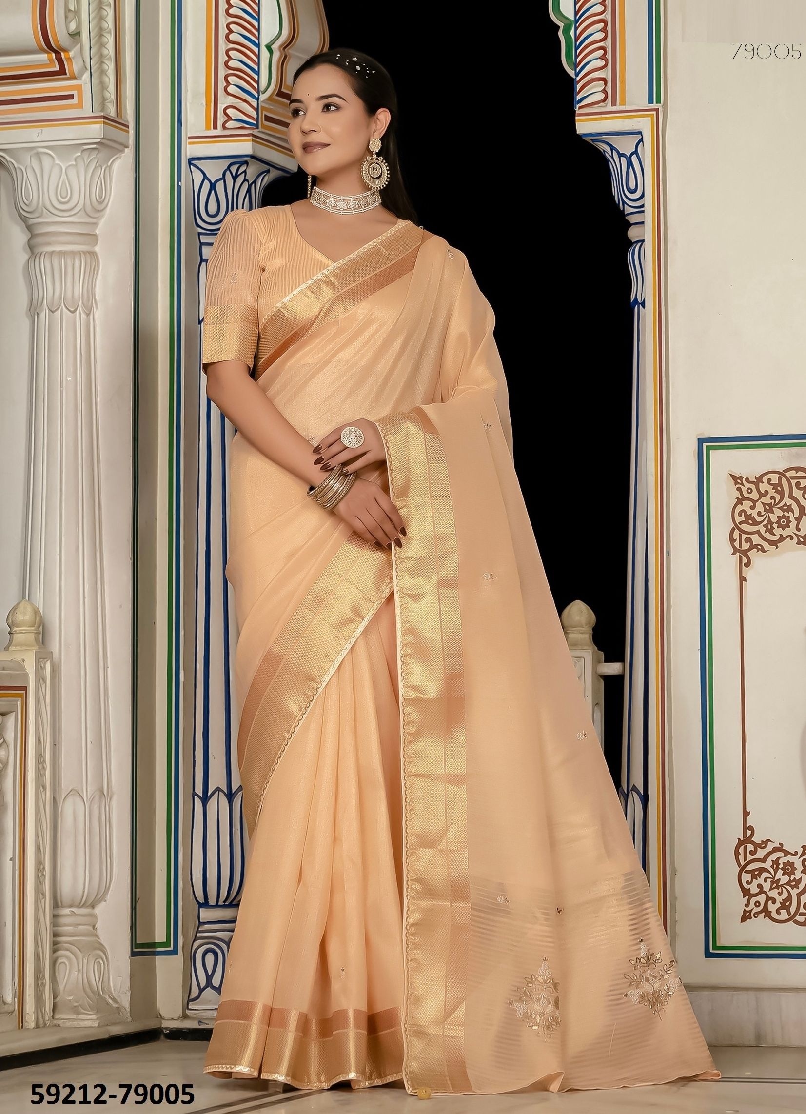 SUTRALA 3 - Catalog # 59212 (Set of 6 Sarees) by Brand S-ETHNIC LIFESTYLE