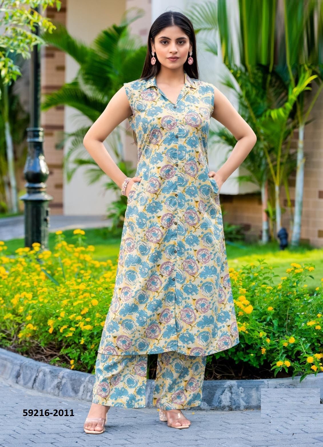 SAMIKSHA 2 - Catalog # 59216 (Set of 6 Tops With Bottoms) by Brand WOOGLEE FASHIONS