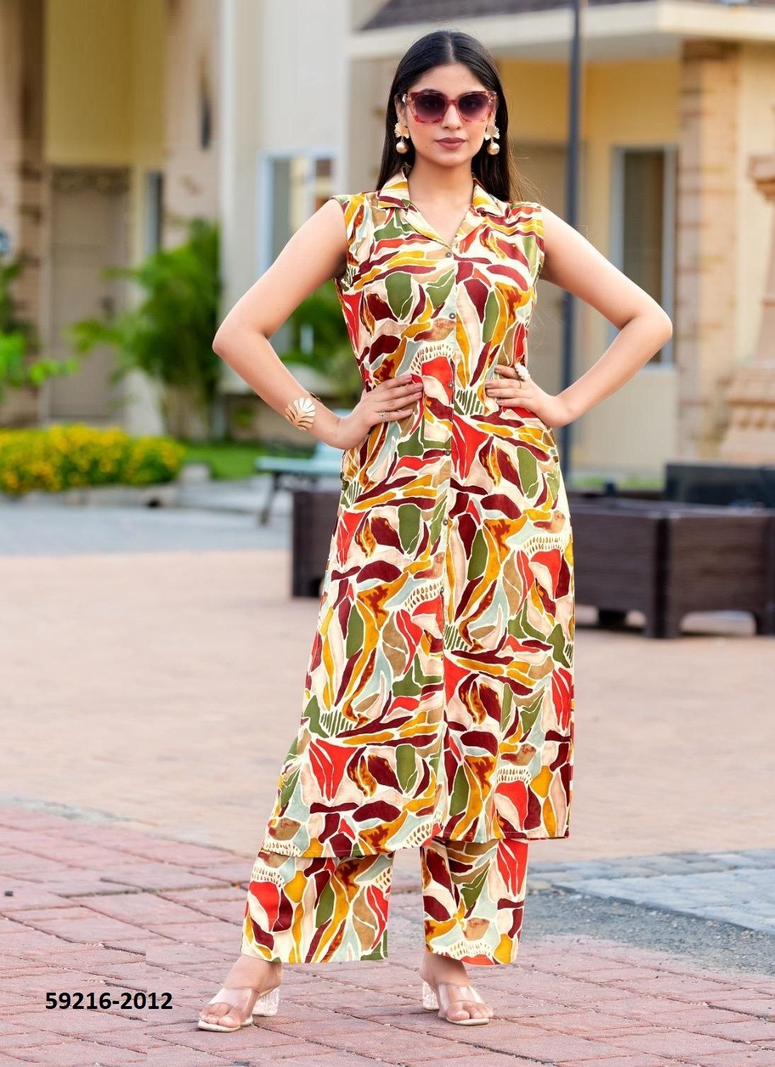 SAMIKSHA 2 - Catalog # 59216 (Set of 6 Tops With Bottoms) by Brand WOOGLEE FASHIONS