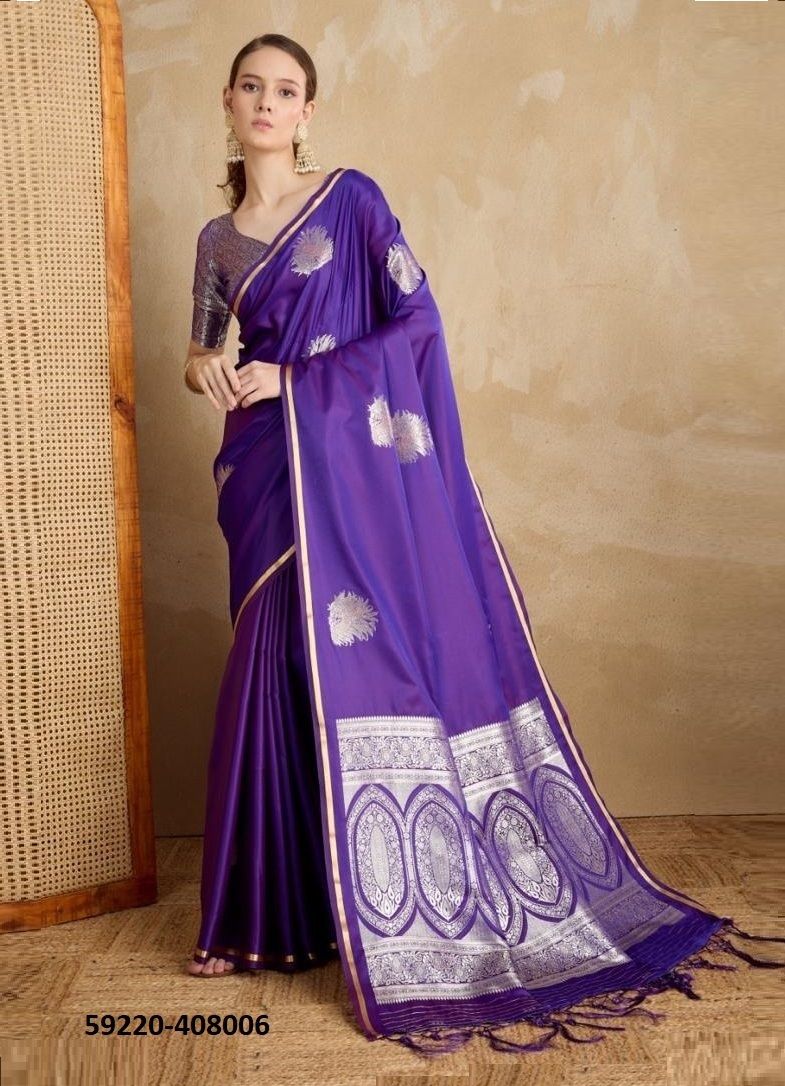 KANTHAKALA PANTHER - Catalog # 59220 (Set of 5 Sarees) by Brand RAJTEX FABRICS