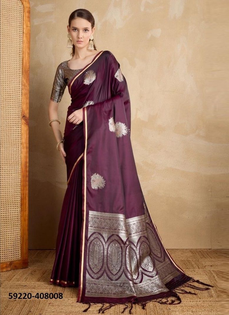 KANTHAKALA PANTHER - Catalog # 59220 (Set of 5 Sarees) by Brand RAJTEX FABRICS