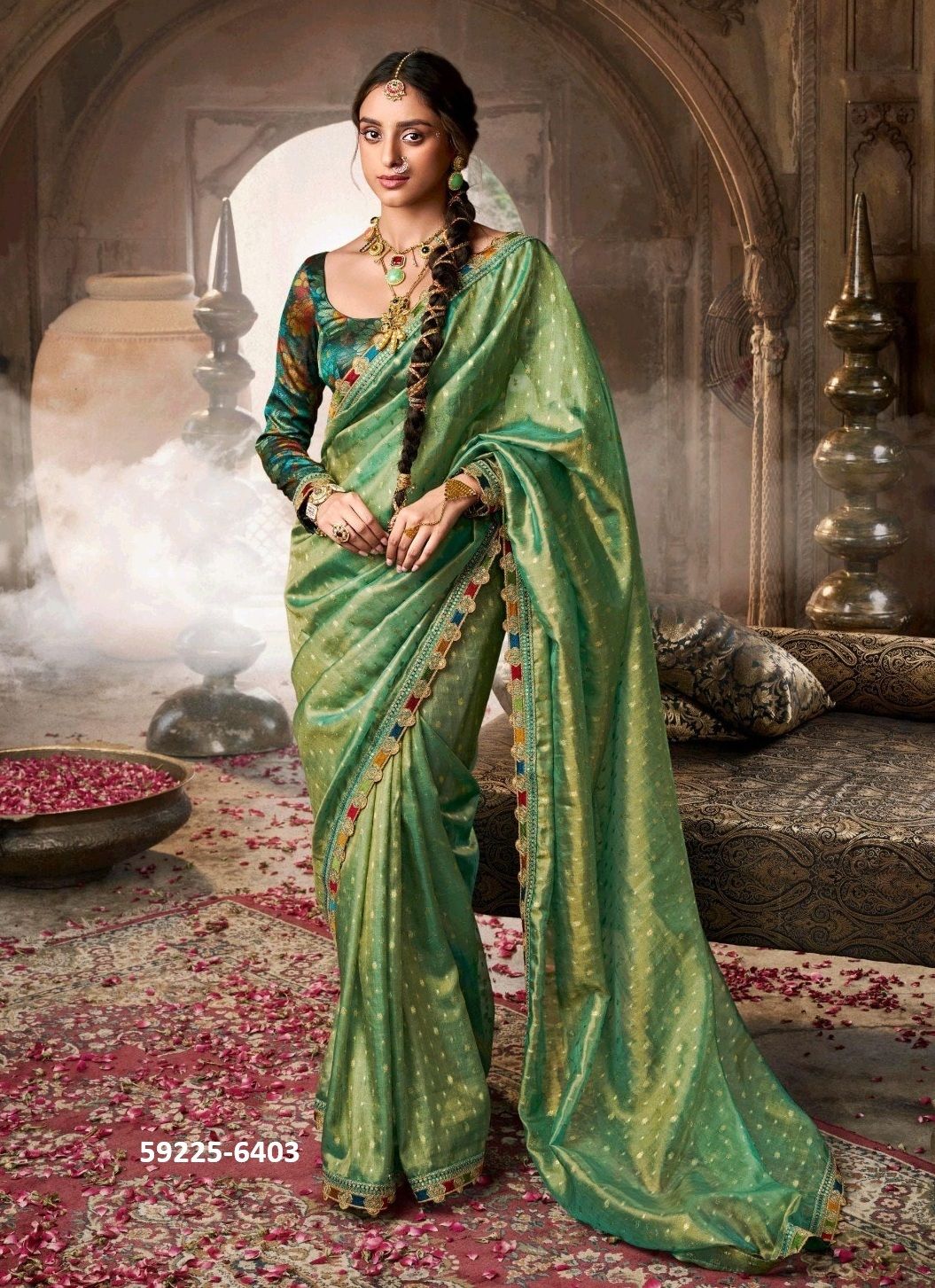 KAVYASACHI - Catalog # 59225 (Set of 6 Sarees) by Brand KIRA FASHIONS