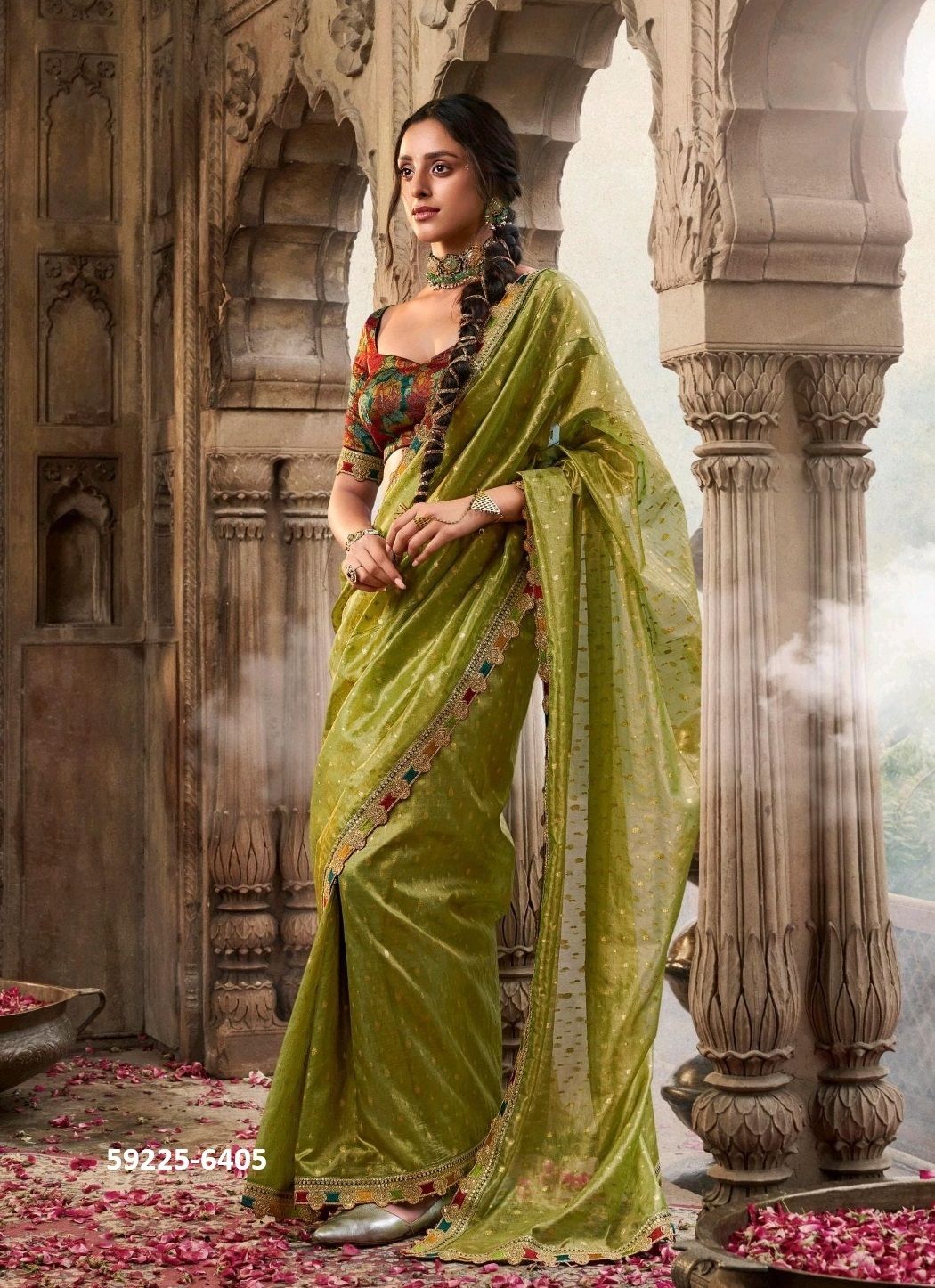 KAVYASACHI - Catalog # 59225 (Set of 6 Sarees) by Brand KIRA FASHIONS