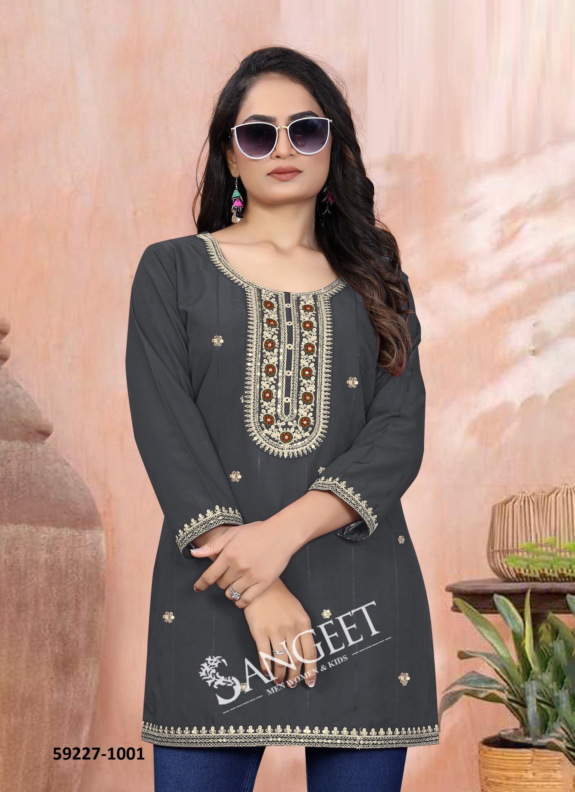 RAMNA 2 - Catalog # 59227 (Set of 8 Readymade Women's Kurtis / Tops) by Brand SANGEET RAMNA 2 - Catalog # 59227 (Set of 8 Readymade Women's Kurtis / Tops) by Brand SANGEET
