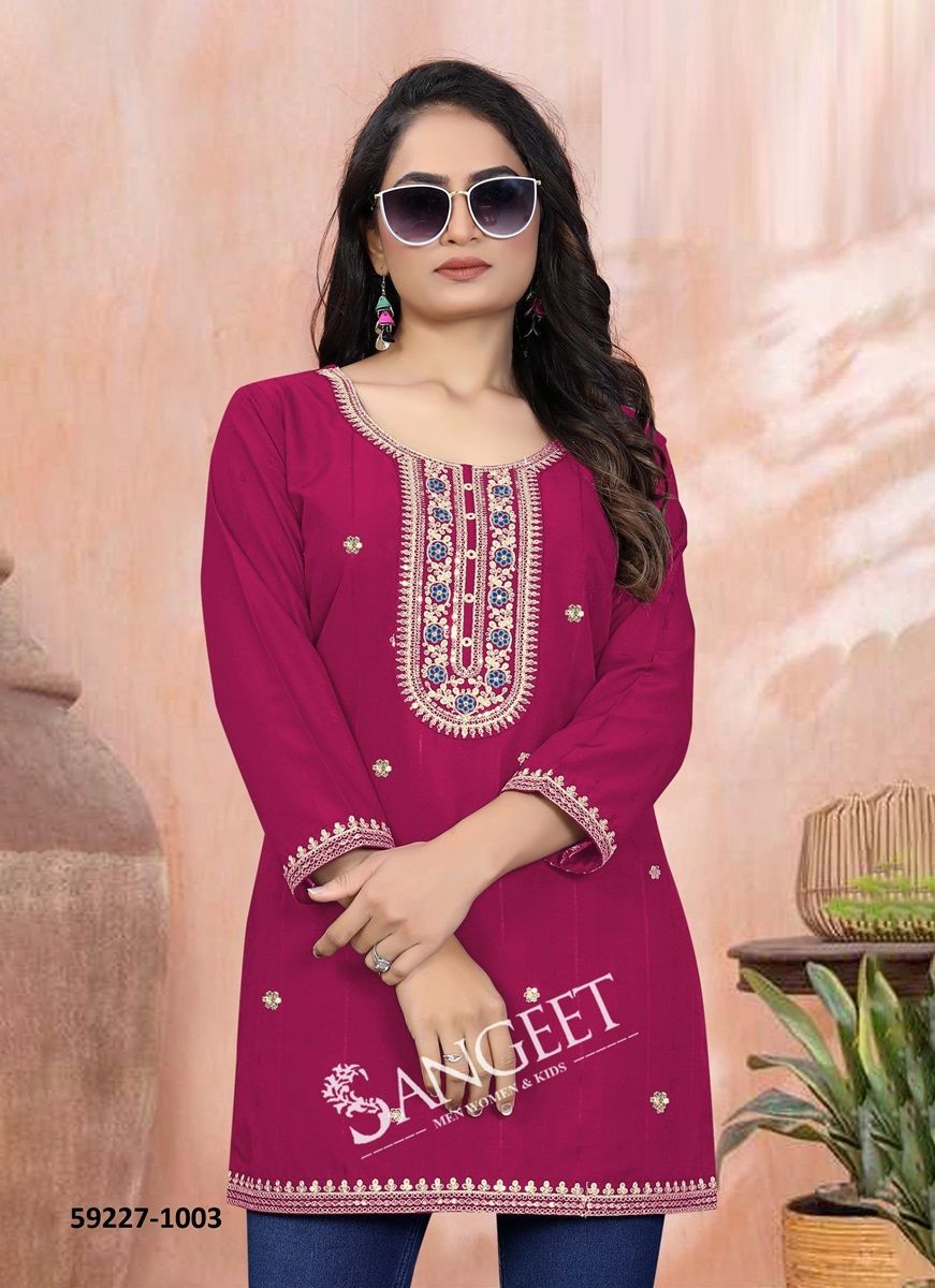 RAMNA 2 - Catalog # 59227 (Set of 8 Readymade Women's Kurtis / Tops) by Brand SANGEET RAMNA 2 - Catalog # 59227 (Set of 8 Readymade Women's Kurtis / Tops) by Brand SANGEET