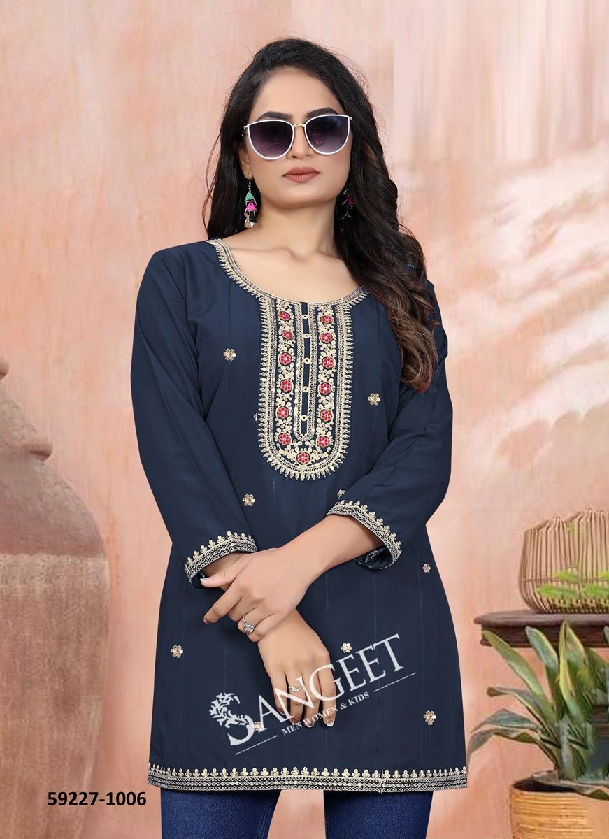 RAMNA 2 - Catalog # 59227 (Set of 8 Readymade Women's Kurtis / Tops) by Brand SANGEET RAMNA 2 - Catalog # 59227 (Set of 8 Readymade Women's Kurtis / Tops) by Brand SANGEET