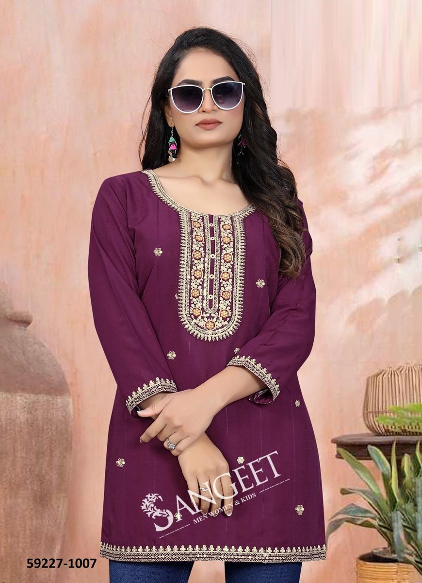 RAMNA 2 - Catalog # 59227 (Set of 8 Readymade Women's Kurtis / Tops) by Brand SANGEET RAMNA 2 - Catalog # 59227 (Set of 8 Readymade Women's Kurtis / Tops) by Brand SANGEET