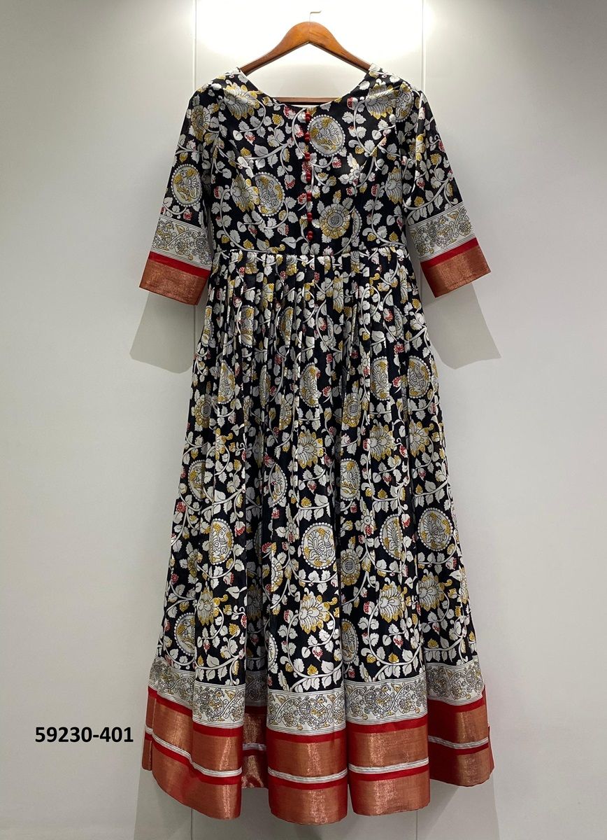 KALAMKARI PRINTS - Catalog # 59230 (Set of 2 Readymade Gowns) by Brand DESI MUSE KALAMKARI PRINTS - Catalog # 59230 (Set of 2 Readymade Gowns) by Brand DESI MUSE