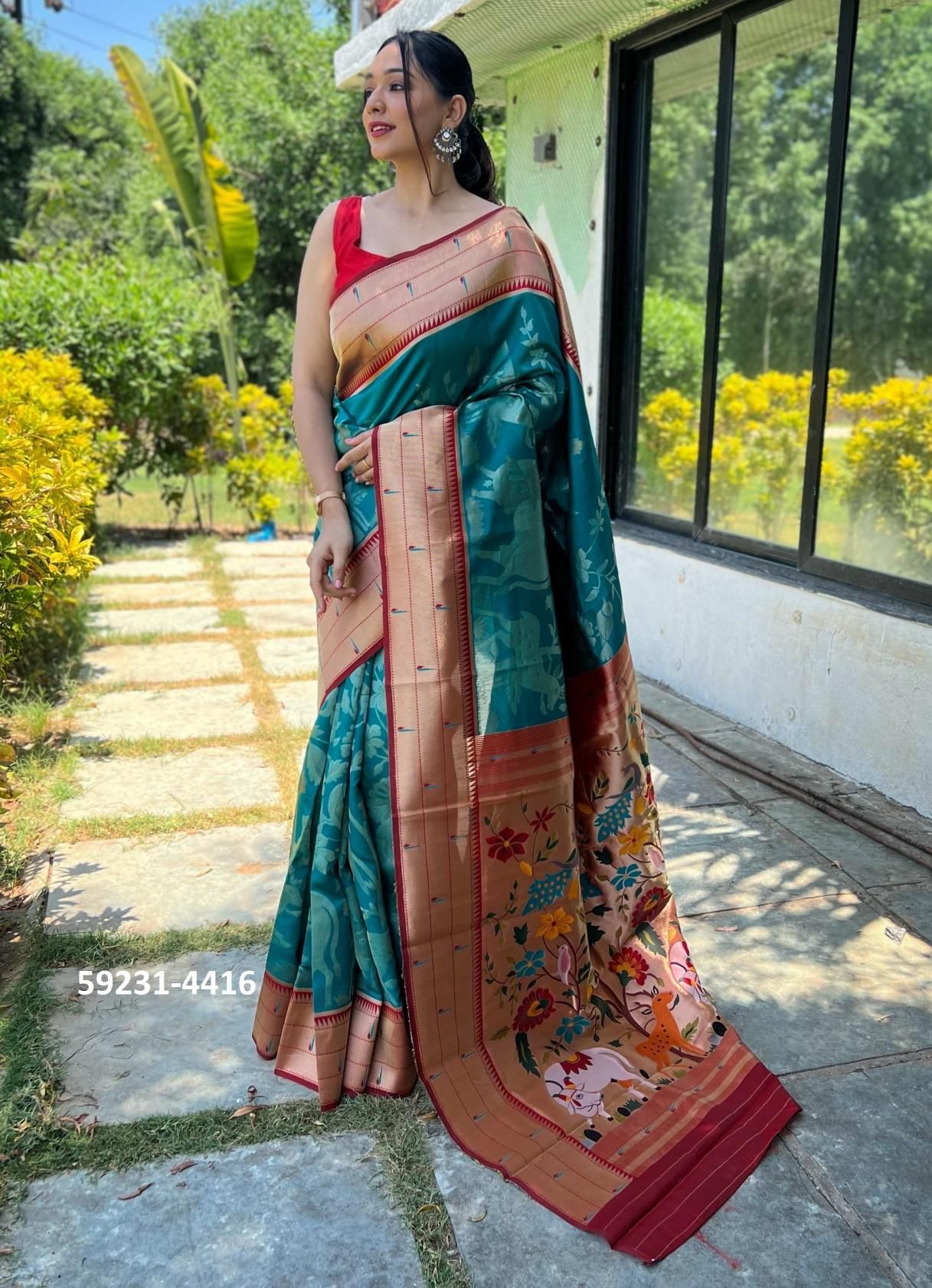 GAURI - Catalog # 59231 (Set of 11 Sarees) by Brand DESI MUSE