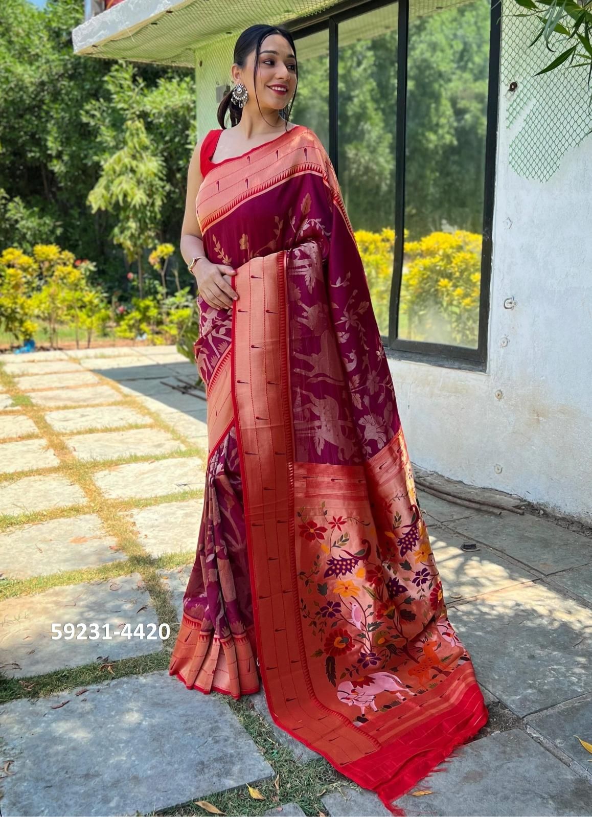 GAURI - Catalog # 59231 (Set of 11 Sarees) by Brand DESI MUSE