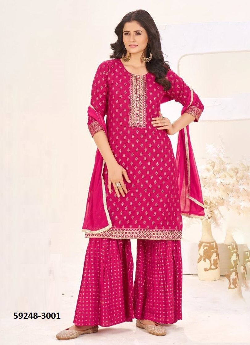 CHAND 3 - Catalog # 59248 (Set of 6 Readymade Salwar Suits) by Brand BLUE HILLS CHAND 3 - Catalog # 59248 (Set of 6 Readymade Salwar Suits) by Brand BLUE HILLS