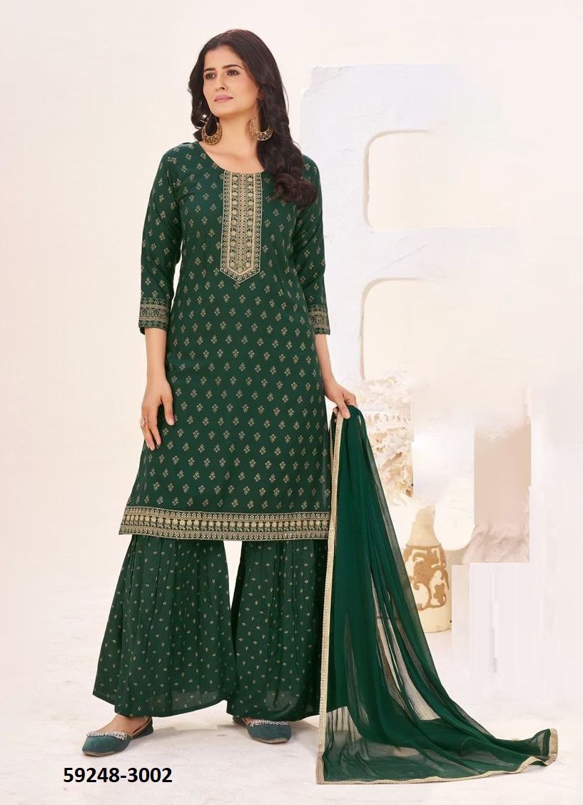 CHAND 3 - Catalog # 59248 (Set of 6 Readymade Salwar Suits) by Brand BLUE HILLS CHAND 3 - Catalog # 59248 (Set of 6 Readymade Salwar Suits) by Brand BLUE HILLS