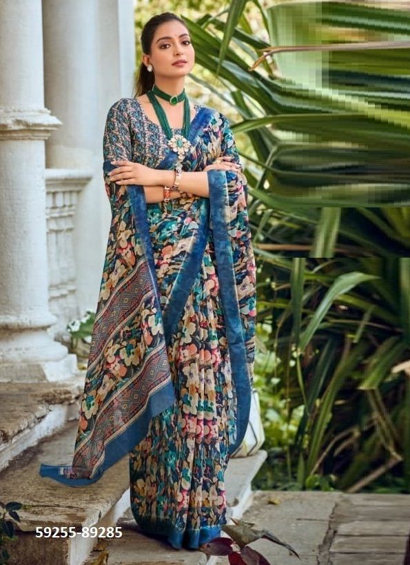SAMRIDDHI - Catalog # 59255 (Set of 12 Sarees) by Brand VIPUL FASHIONS