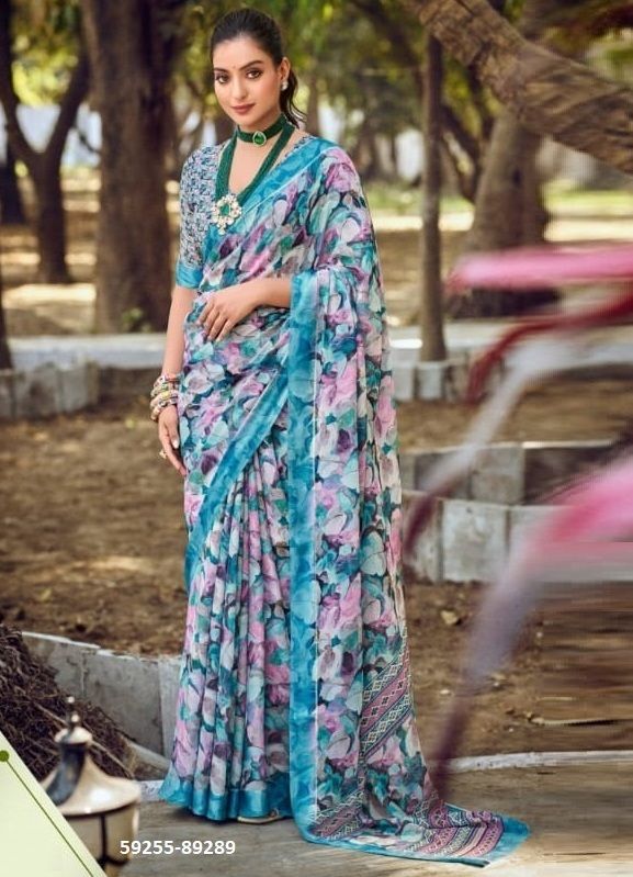 SAMRIDDHI - Catalog # 59255 (Set of 12 Sarees) by Brand VIPUL FASHIONS