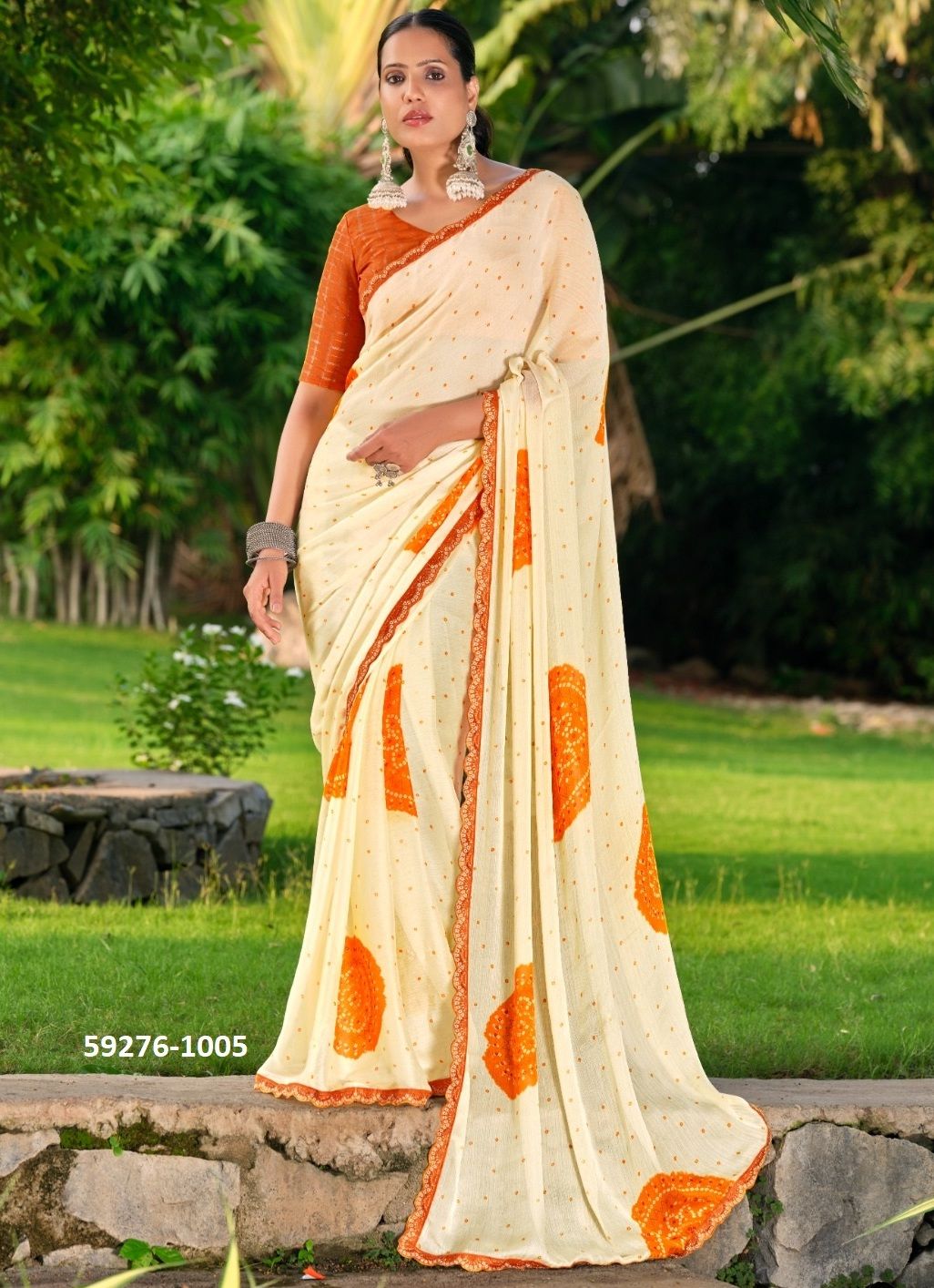 DEVNA - Catalog # 59276 (Set of 10 Sarees) by Brand STAVAN