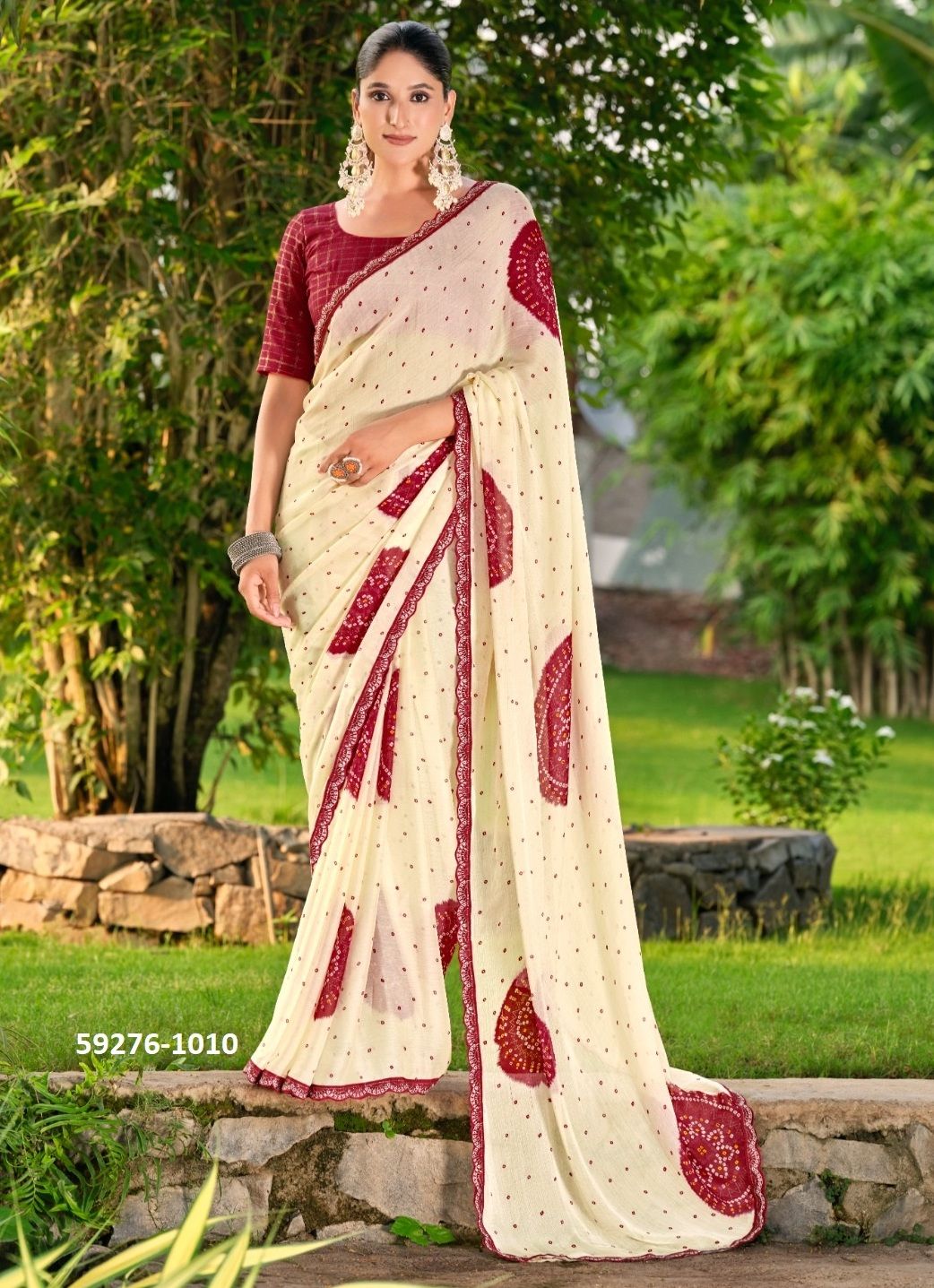 DEVNA - Catalog # 59276 (Set of 10 Sarees) by Brand STAVAN