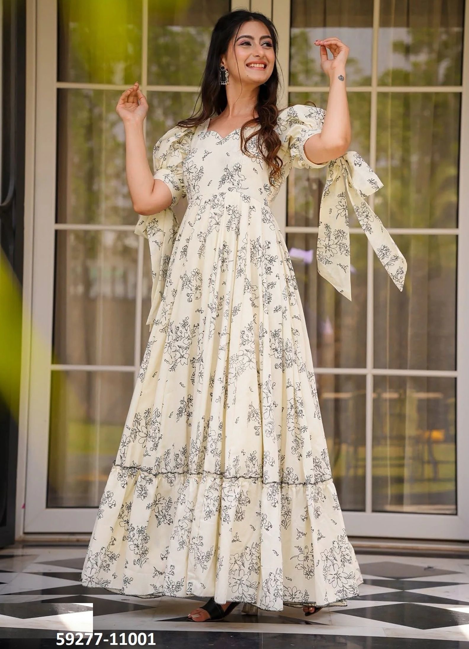 CLORA 11 - Catalog # 59277 (Set of 7 Readymade Gowns) by Brand SERENGETI CLORA 11 - Catalog # 59277 (Set of 7 Readymade Gowns) by Brand SERENGETI