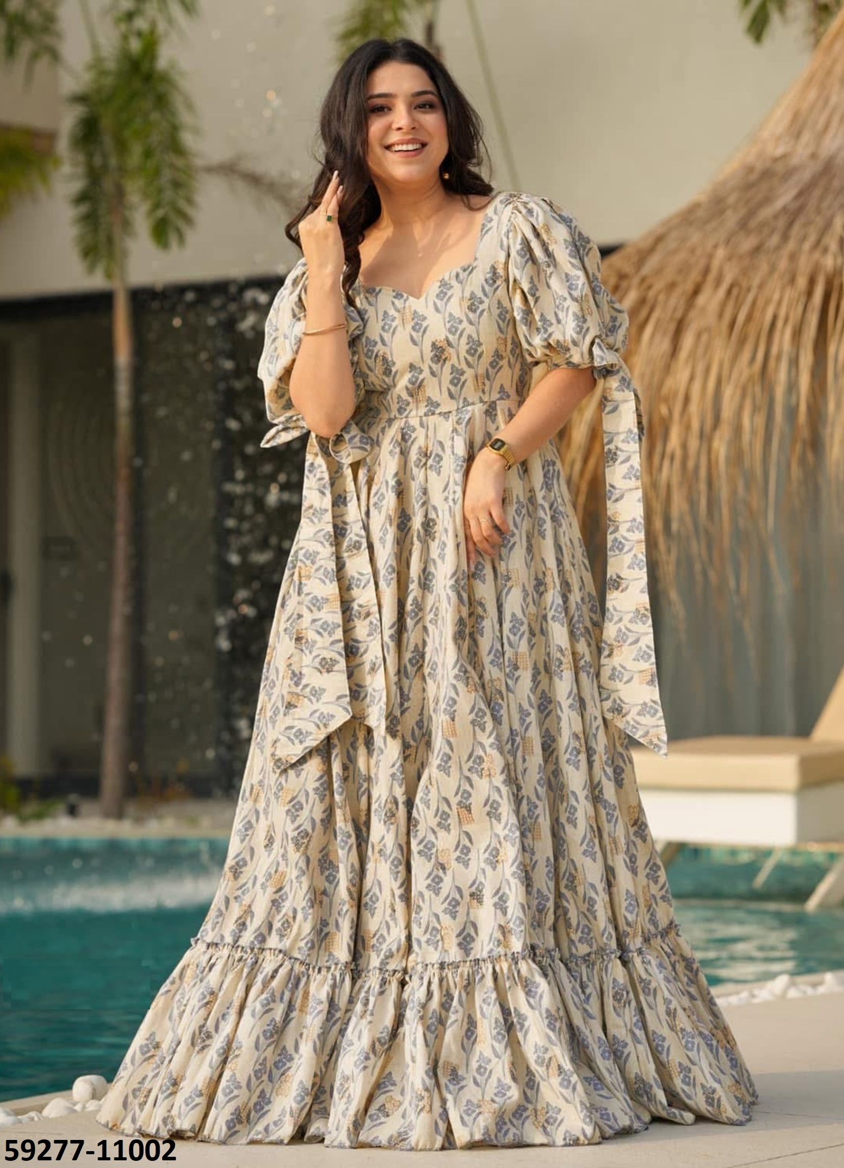 CLORA 11 - Catalog # 59277 (Set of 7 Readymade Gowns) by Brand SERENGETI CLORA 11 - Catalog # 59277 (Set of 7 Readymade Gowns) by Brand SERENGETI