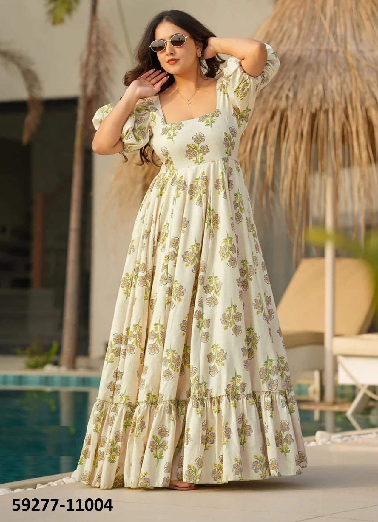 CLORA 11 - Catalog # 59277 (Set of 7 Readymade Gowns) by Brand SERENGETI CLORA 11 - Catalog # 59277 (Set of 7 Readymade Gowns) by Brand SERENGETI
