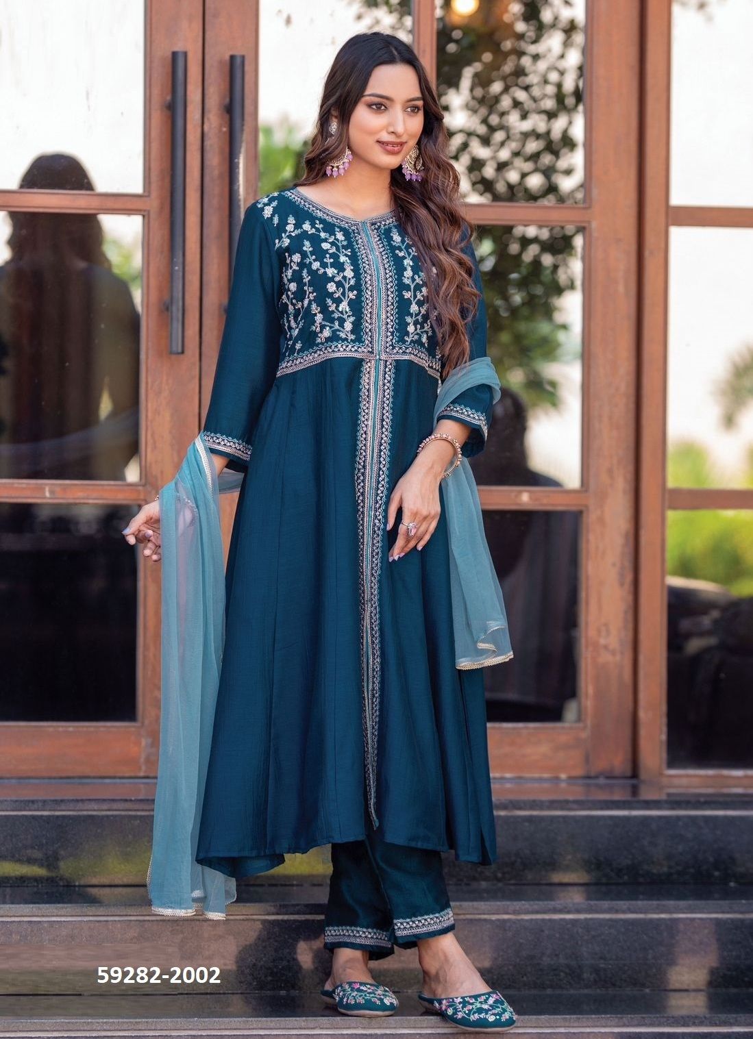SURKHI - Catalog # 59282 (Set of 4 Readymade Salwar Suits) by Brand WOOGLEE FASHIONS