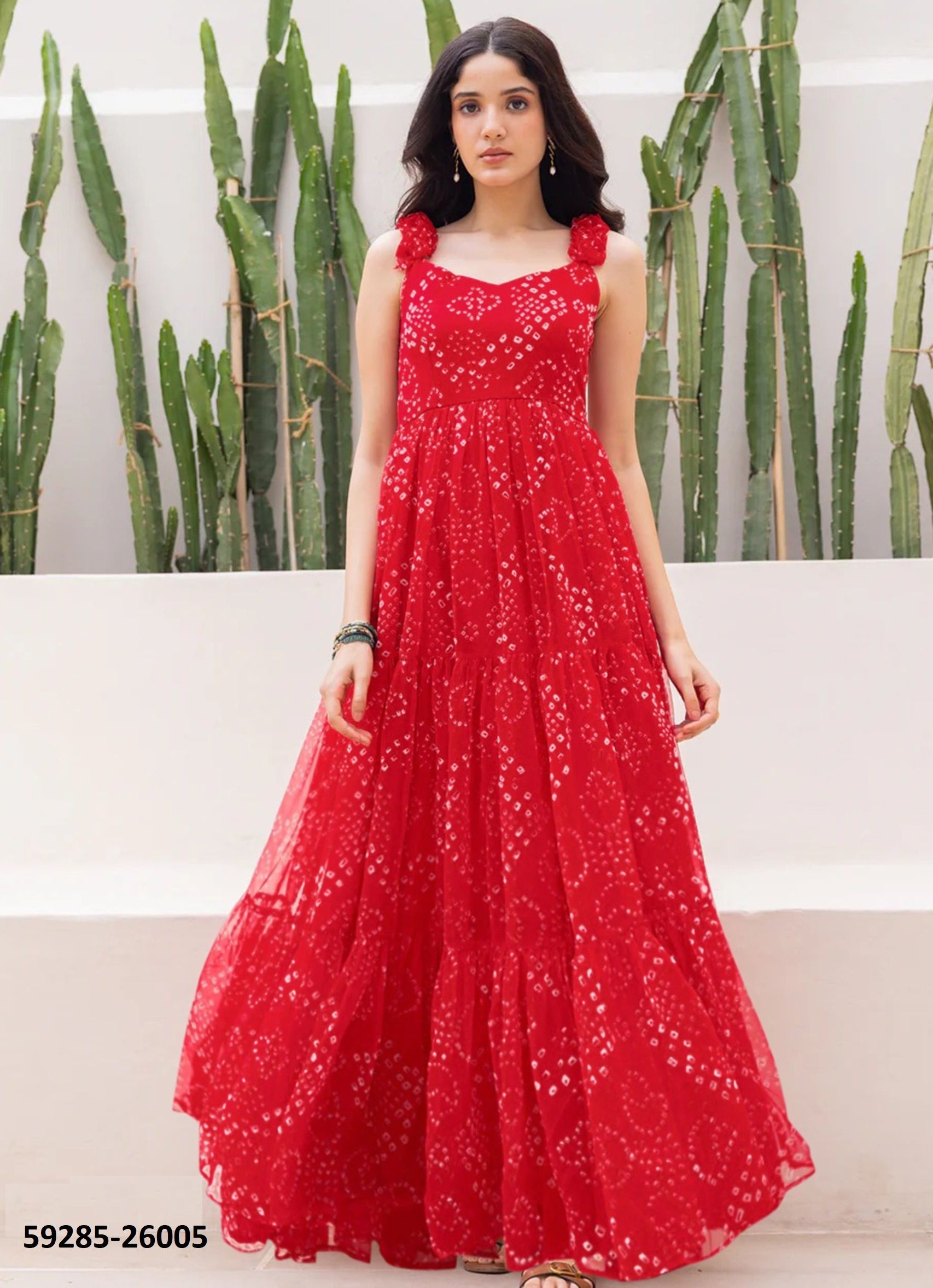 LUCAYA 26 - Catalog # 59285 (Set of 6 Readymade Gowns) by Brand MEHERIYA