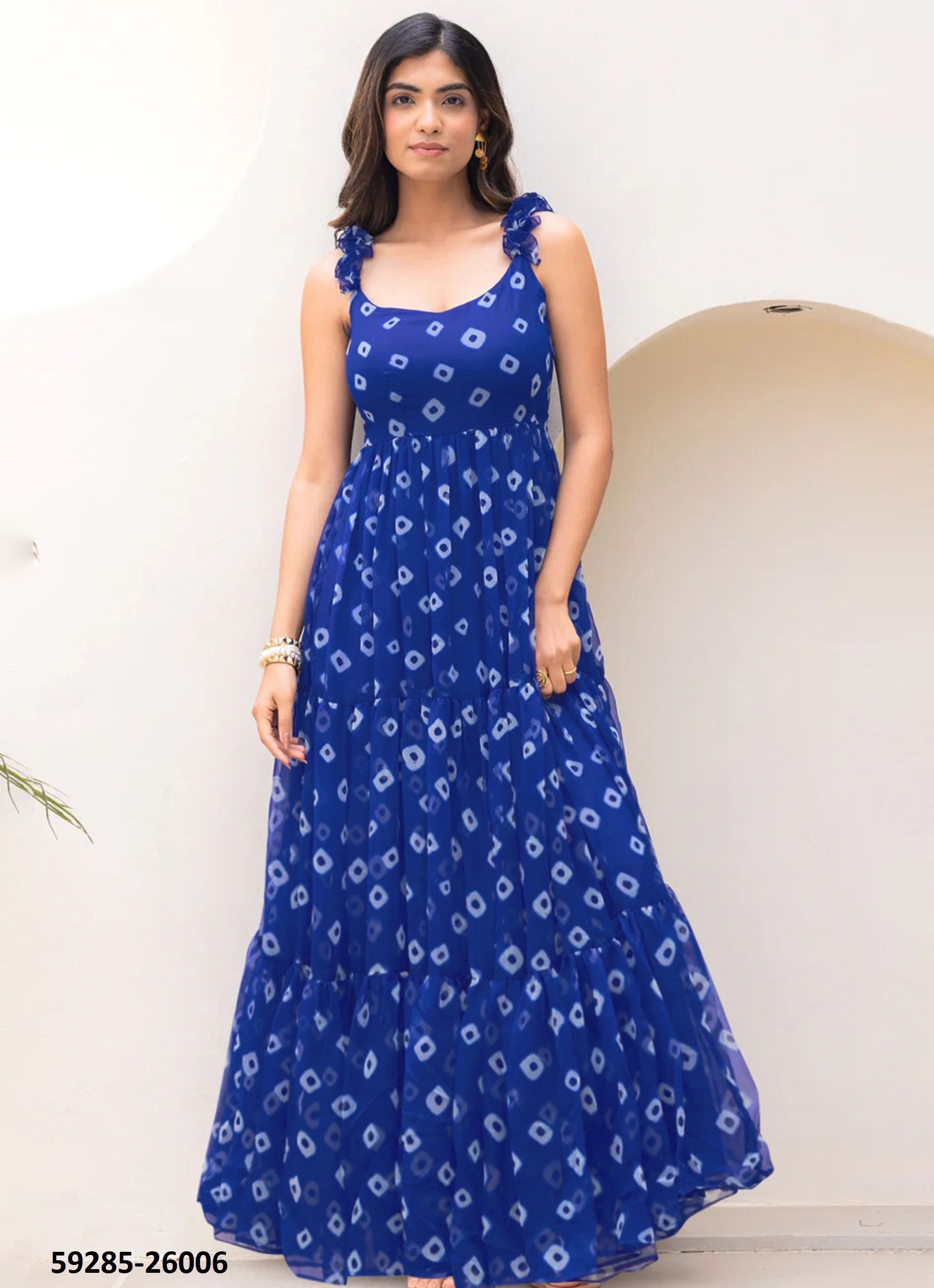 LUCAYA 26 - Catalog # 59285 (Set of 6 Readymade Gowns) by Brand MEHERIYA