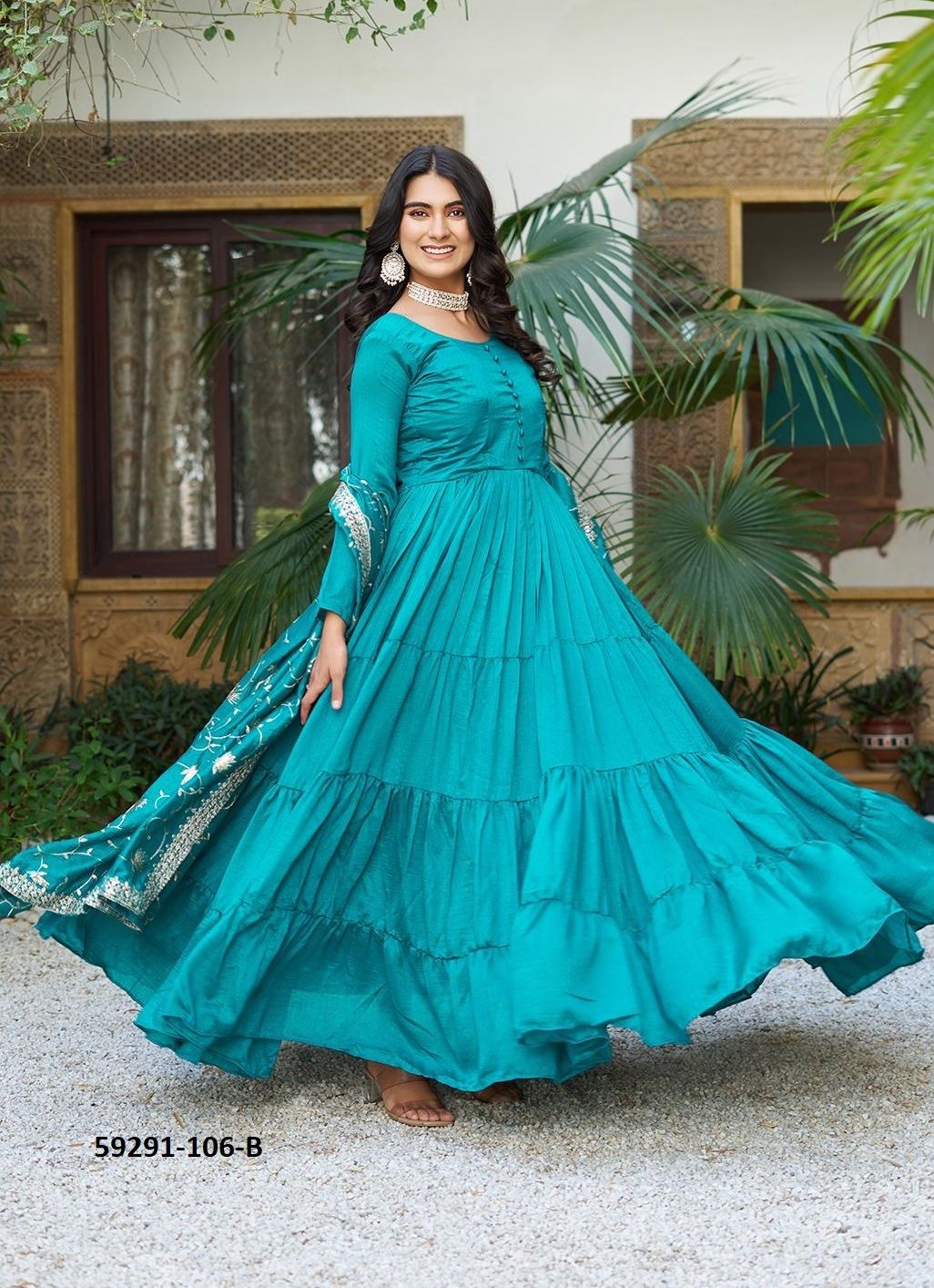 SERIES 106 - Catalog # 59291 (Set of 2 Readymade Gowns) by Brand MEHERIYA SERIES 106 - Catalog # 59291 (Set of 2 Readymade Gowns) by Brand MEHERIYA