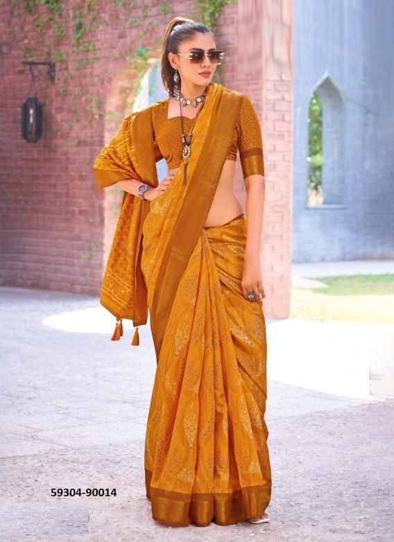 KASHMIR BEAUTY - Catalog # 59304 (Set of 12 Sarees) by Brand VIPUL FASHIONS