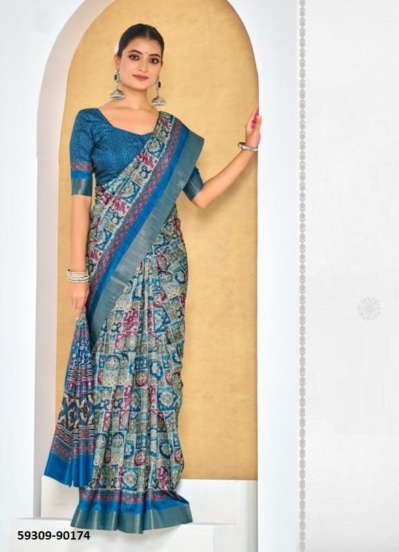 DEVSENA - Catalog # 59309 (Set of 12 Sarees) by Brand VIPUL FASHIONS