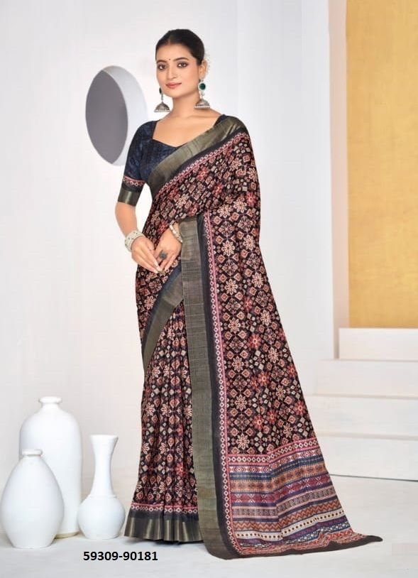 DEVSENA - Catalog # 59309 (Set of 12 Sarees) by Brand VIPUL FASHIONS