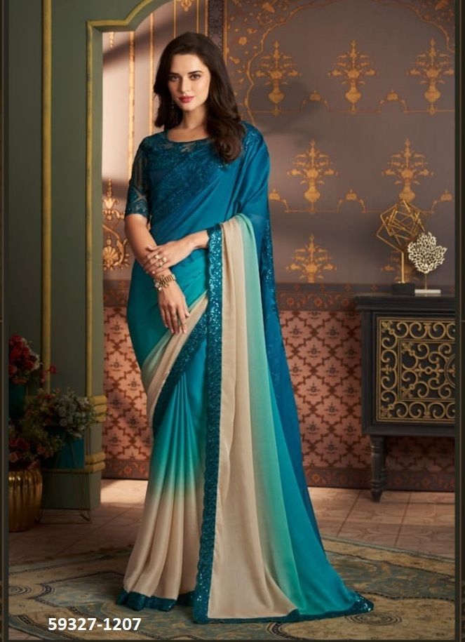 SANDALWOOD 12 NX - Catalog # 59327 (Set of 8 Sarees) by Brand THE FASHION HUB
