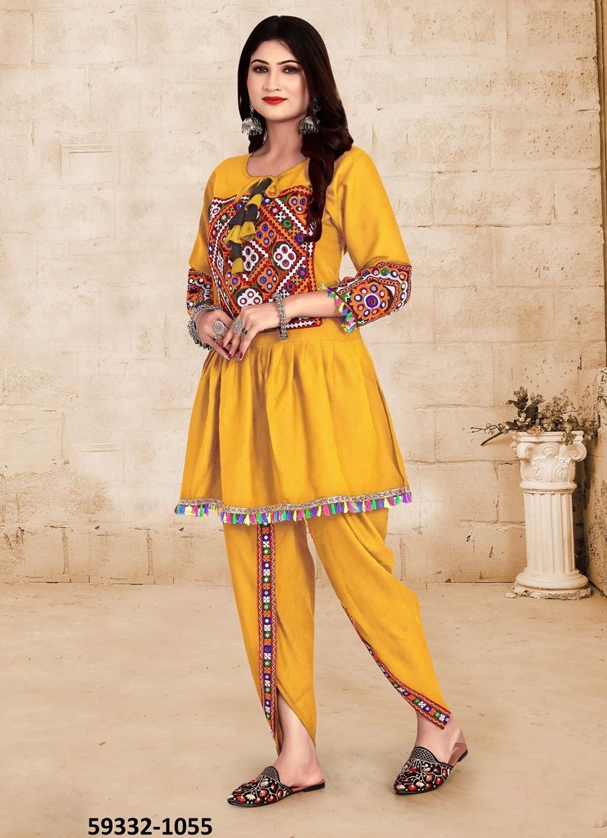 DHOLIDAA NAVTRATRI NIGHTS - Catalog # 59332 (Set of 4 Tops With Bottoms) by Brand DESI MUSE DHOLIDAA NAVTRATRI NIGHTS - Catalog # 59332 (Set of 4 Tops With Bottoms) by Brand DESI MUSE