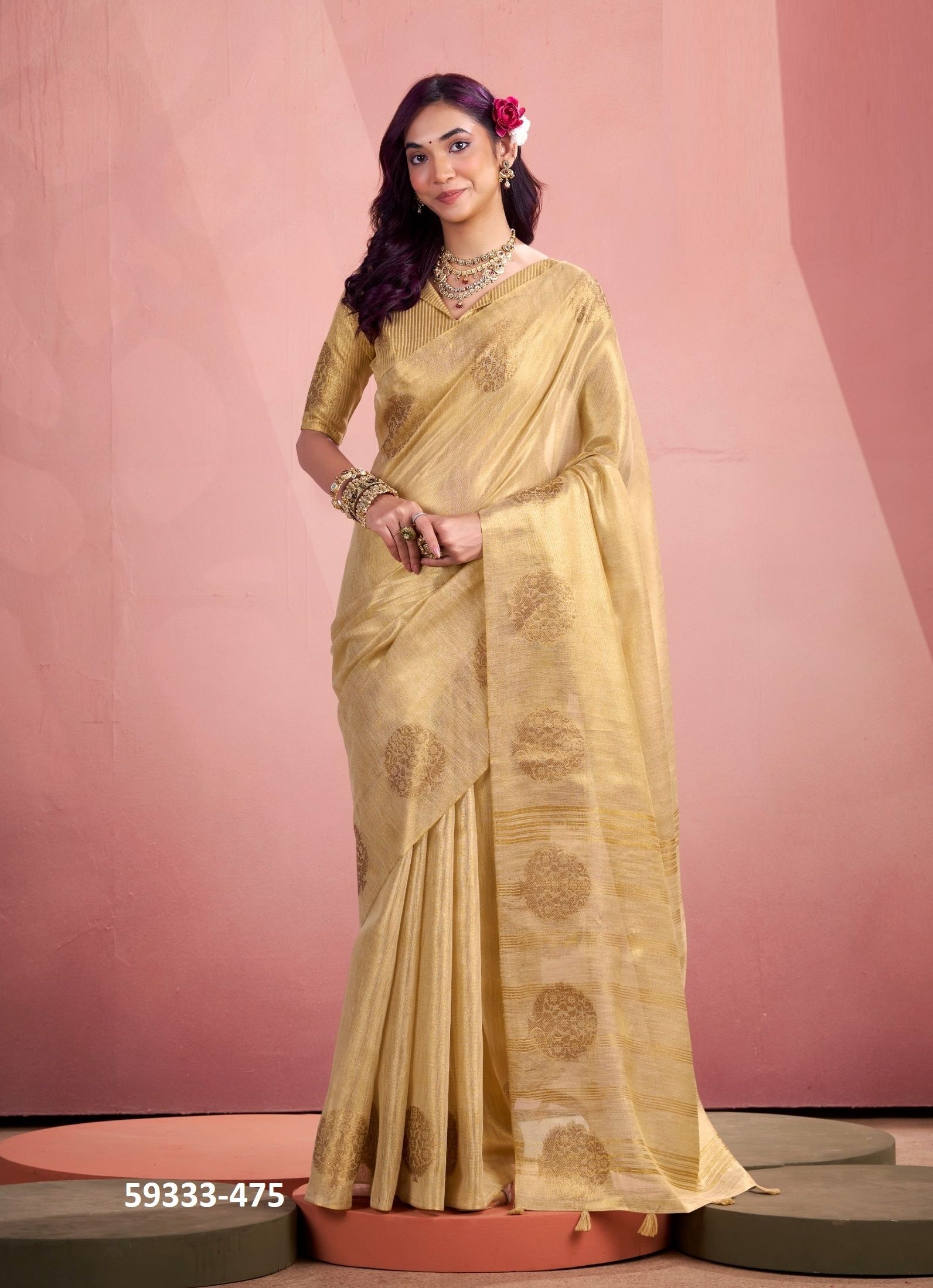 MINI SILK - Catalog # 59333 (Set of 6 Sarees) by Brand MEHERIYA MINI SILK - Catalog # 59333 (Set of 6 Sarees) by Brand MEHERIYA