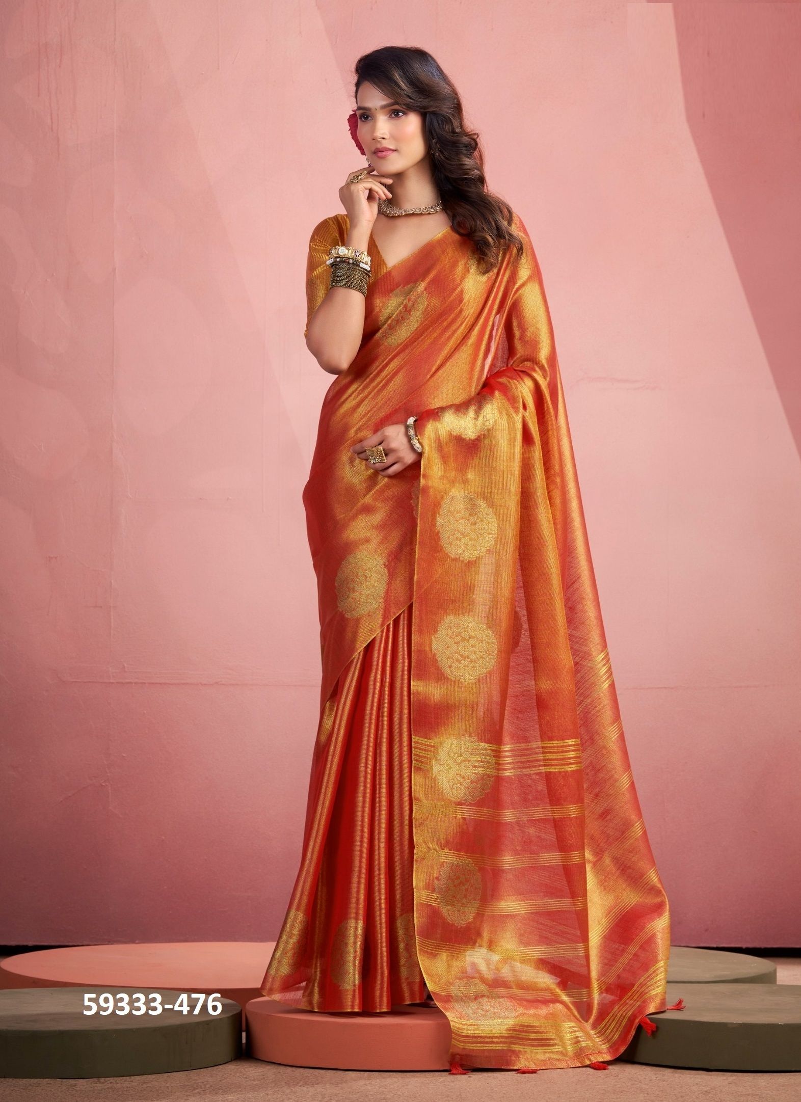 MINI SILK - Catalog # 59333 (Set of 6 Sarees) by Brand MEHERIYA MINI SILK - Catalog # 59333 (Set of 6 Sarees) by Brand MEHERIYA