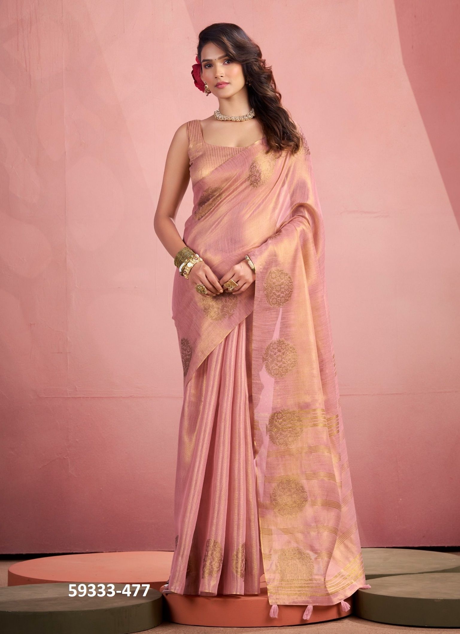 MINI SILK - Catalog # 59333 (Set of 6 Sarees) by Brand MEHERIYA MINI SILK - Catalog # 59333 (Set of 6 Sarees) by Brand MEHERIYA