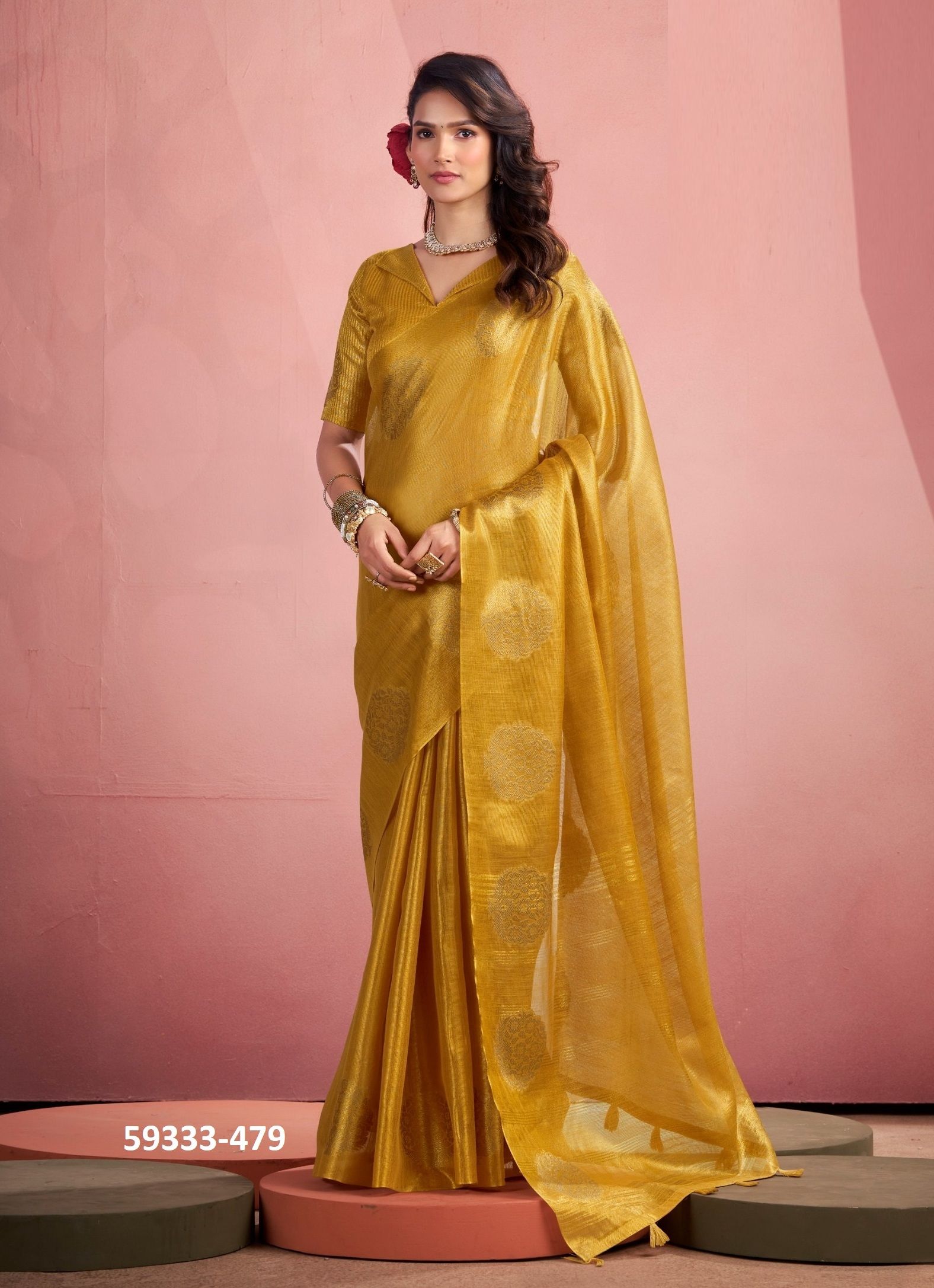 MINI SILK - Catalog # 59333 (Set of 6 Sarees) by Brand MEHERIYA MINI SILK - Catalog # 59333 (Set of 6 Sarees) by Brand MEHERIYA