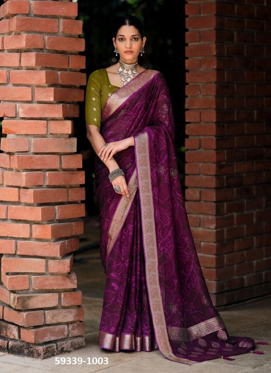 MIMASA - Catalog # 59339 (Set of 8 Sarees) by Brand STAVAN MIMASA - Catalog # 59339 (Set of 8 Sarees) by Brand STAVAN