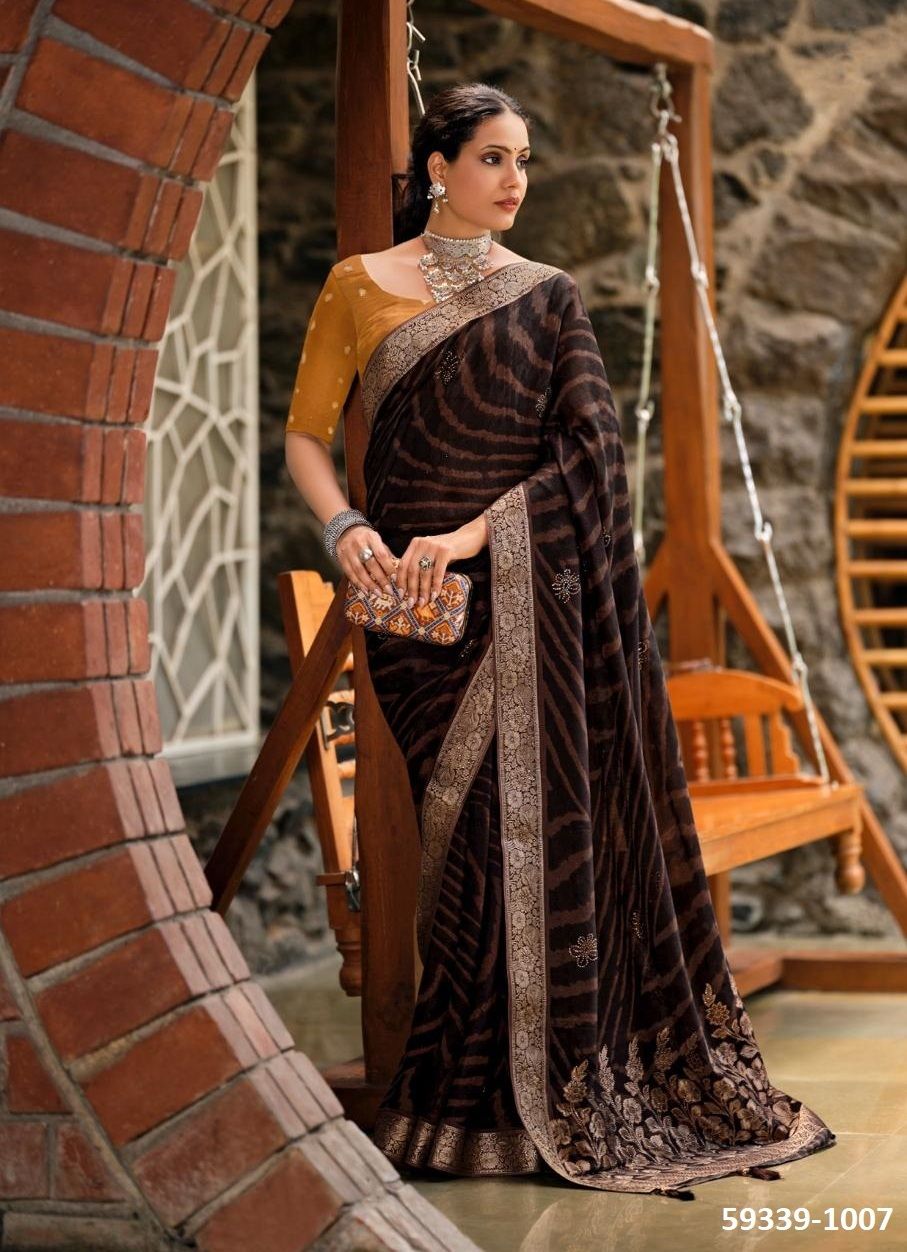 MIMASA - Catalog # 59339 (Set of 8 Sarees) by Brand STAVAN MIMASA - Catalog # 59339 (Set of 8 Sarees) by Brand STAVAN