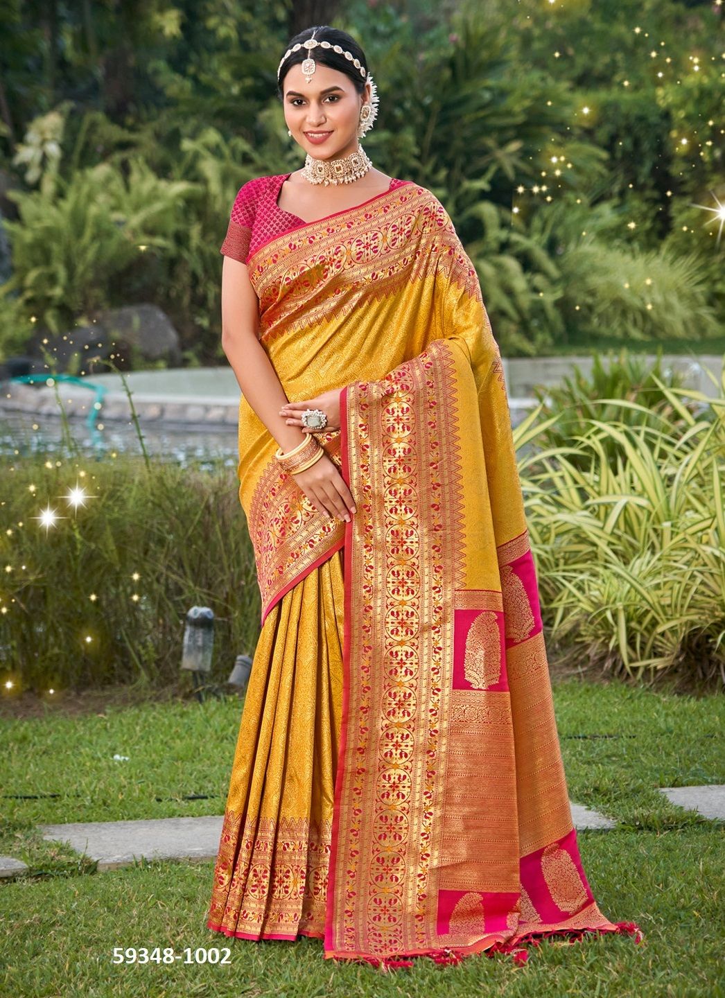 GAURI - Catalog # 59348 (Set of 3 Sarees) by Brand MEHERIYA GAURI - Catalog # 59348 (Set of 3 Sarees) by Brand MEHERIYA