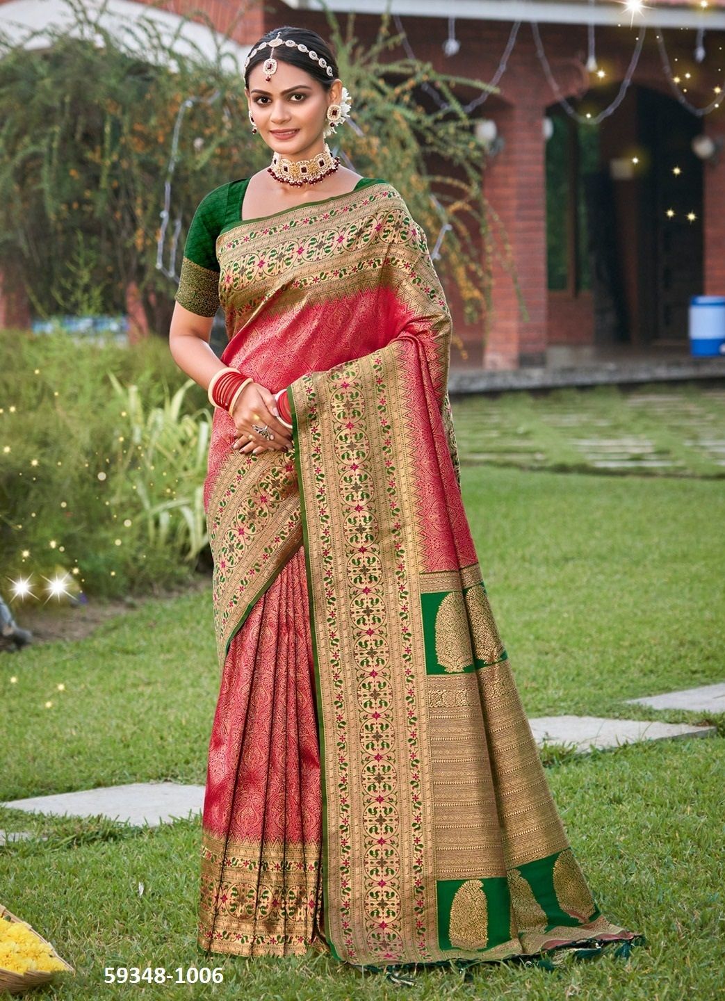 GAURI - Catalog # 59348 (Set of 3 Sarees) by Brand MEHERIYA GAURI - Catalog # 59348 (Set of 3 Sarees) by Brand MEHERIYA