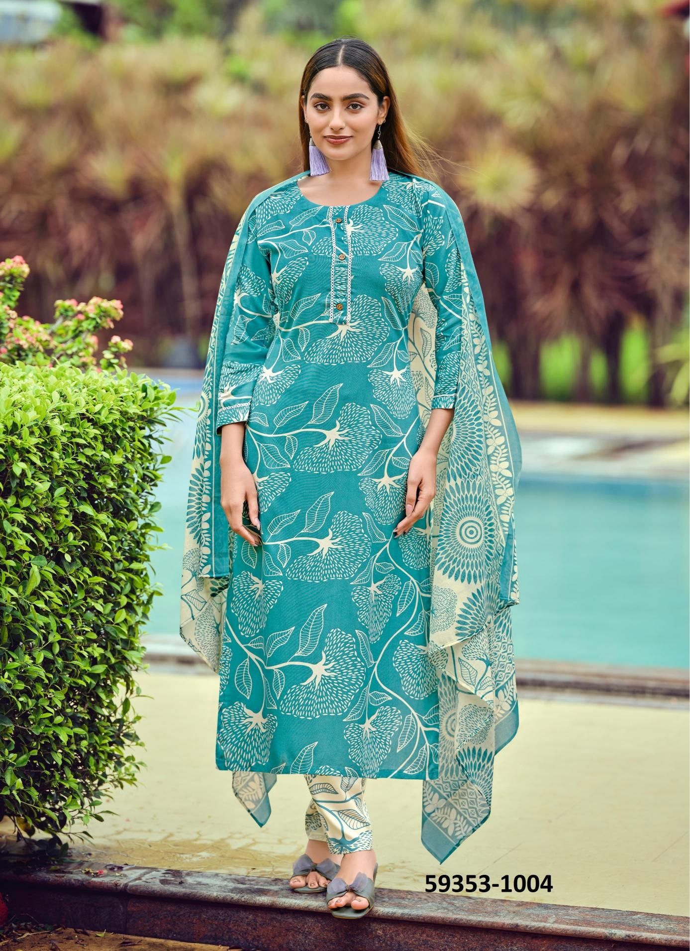 CELEBRITY 2 - Catalog # 59353 (Set of 6 Readymade Salwar Suits) by Brand TIPS & TOPS